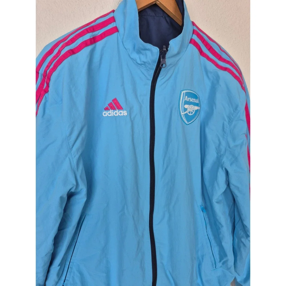 Adidas Arsenal FC Reversible Anthem Jacket Navy Blue  Men's Size Medium